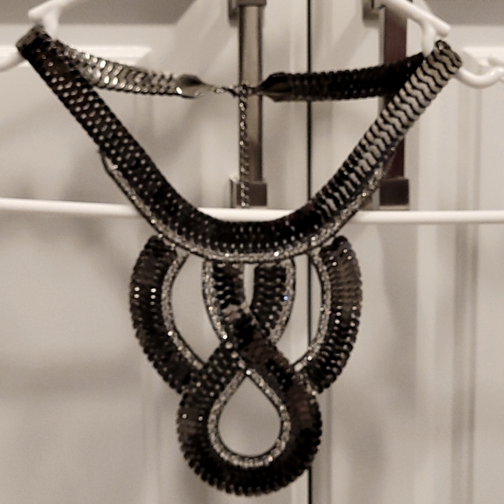 Silver and Rhinestone necklace